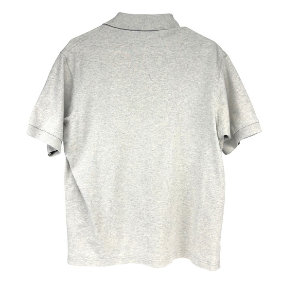 BOSS Hugo Boss Mens Heathered Light Gray Short Sleeve Polo Shirt Size Medium - Picture 2 of 7